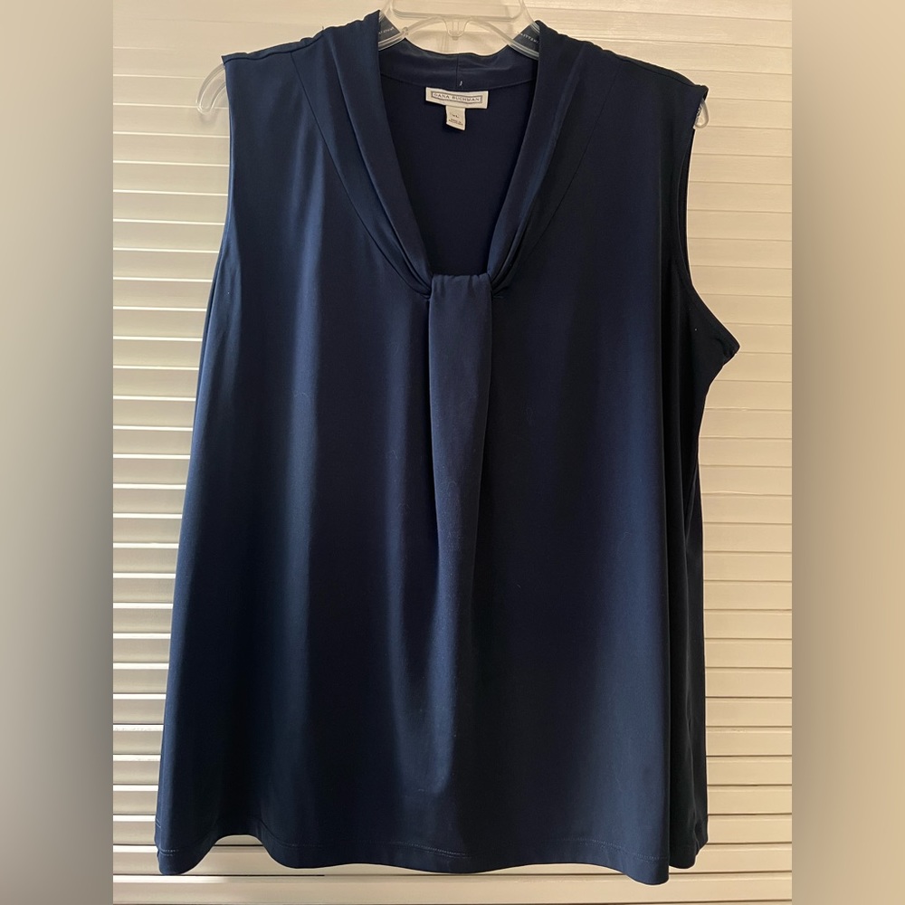 Dana Bachman Navy Tie Top